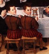 unknow artist, FAMILY SAYING GRACE ANTHONIUS CLAEISSINS C 1585 detail